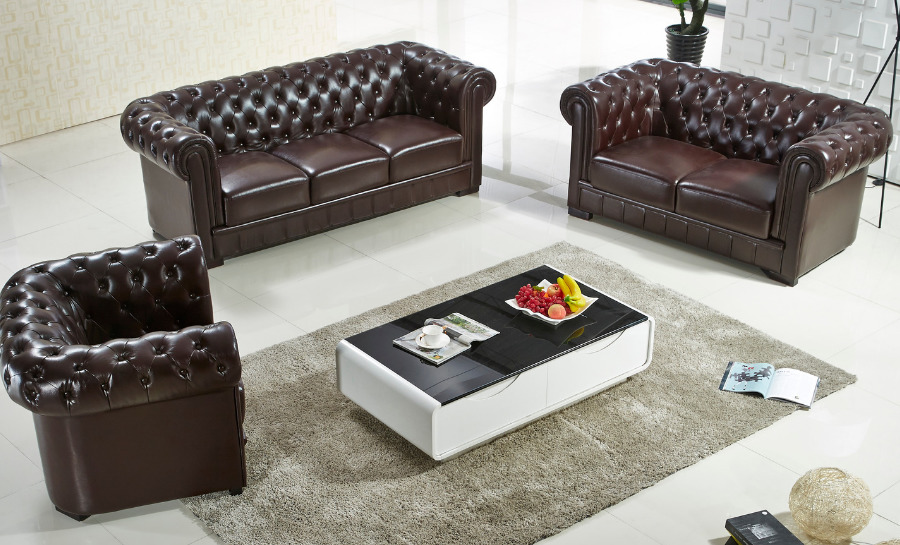 Europa Leather Sofa Lounge Set